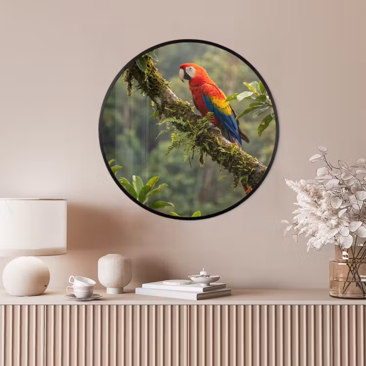 Ronde fotolijst - Ara - Jungle - Rood — 4