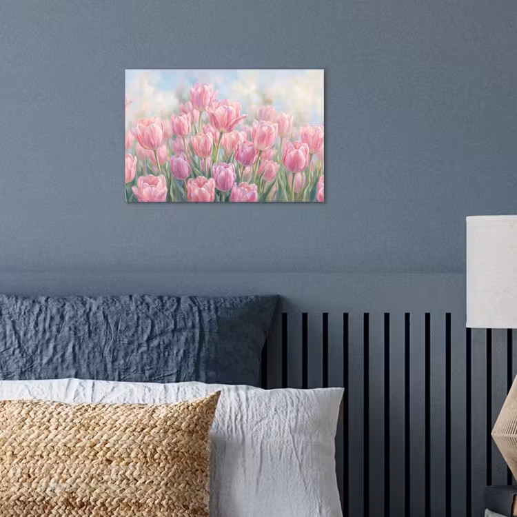 Poster - Tulpen - Veld - Lente - Roze — 3