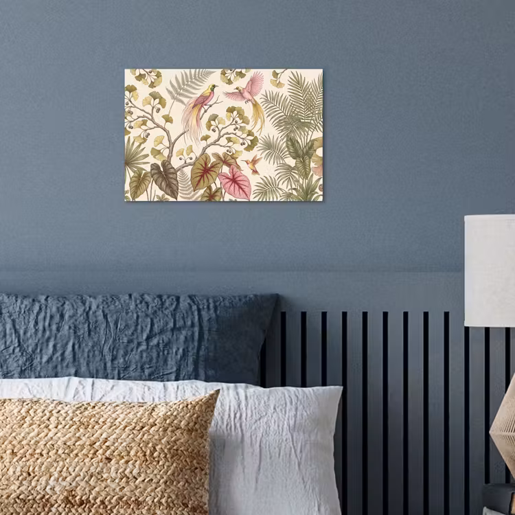 Poster - Vogels - Tropisch - Botanisch - Roze — 3