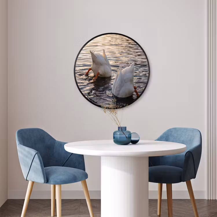 Ronde fotolijst - Eenden - Water - Natuur — 3