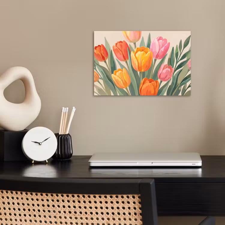 Poster - Tulpen - Abstract - Kleurrijk — 2