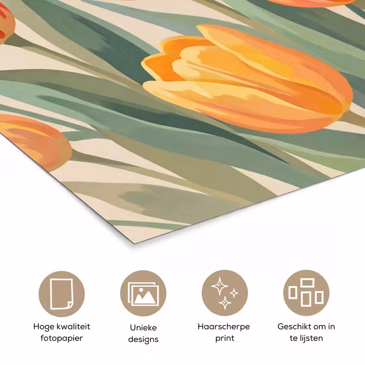 Poster - Tulpen - Abstract - Kleurrijk — 5