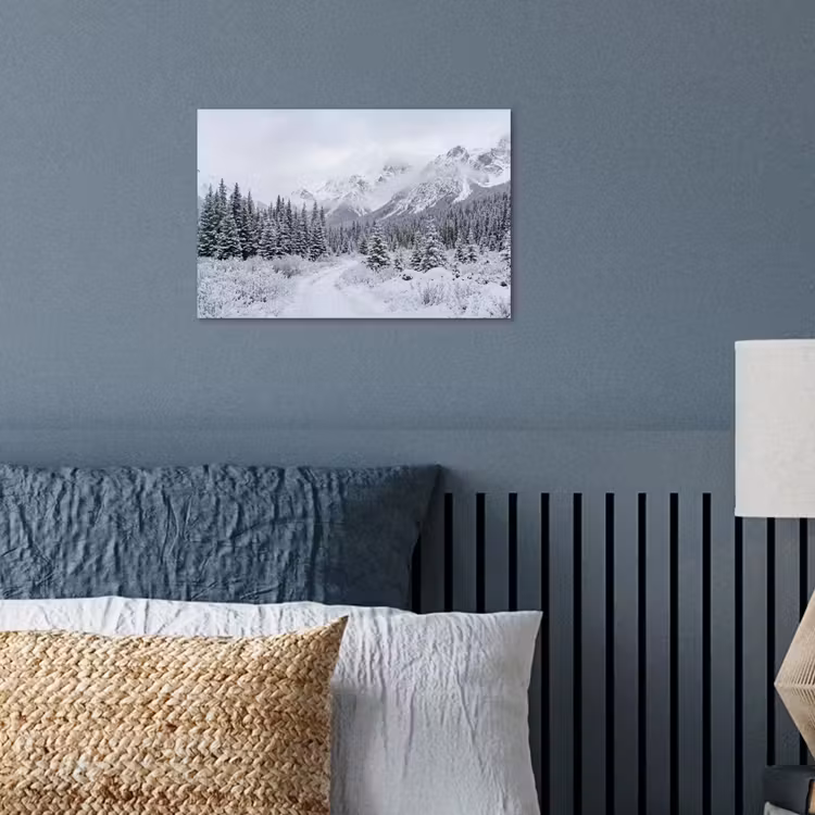 Poster - Weg - Bergen - Sneeuw - Naaldbos - Avontuurlijk — 3