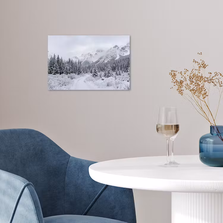 Poster - Weg - Bergen - Sneeuw - Naaldbos - Avontuurlijk — 4