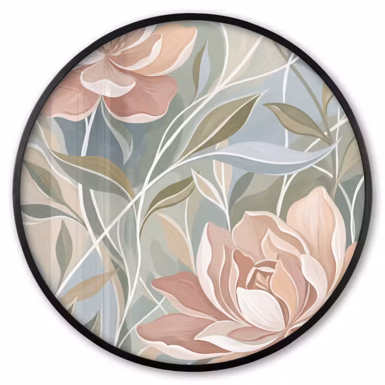 Ronde fotolijst - Elegant - Romantiek - Roze — 1