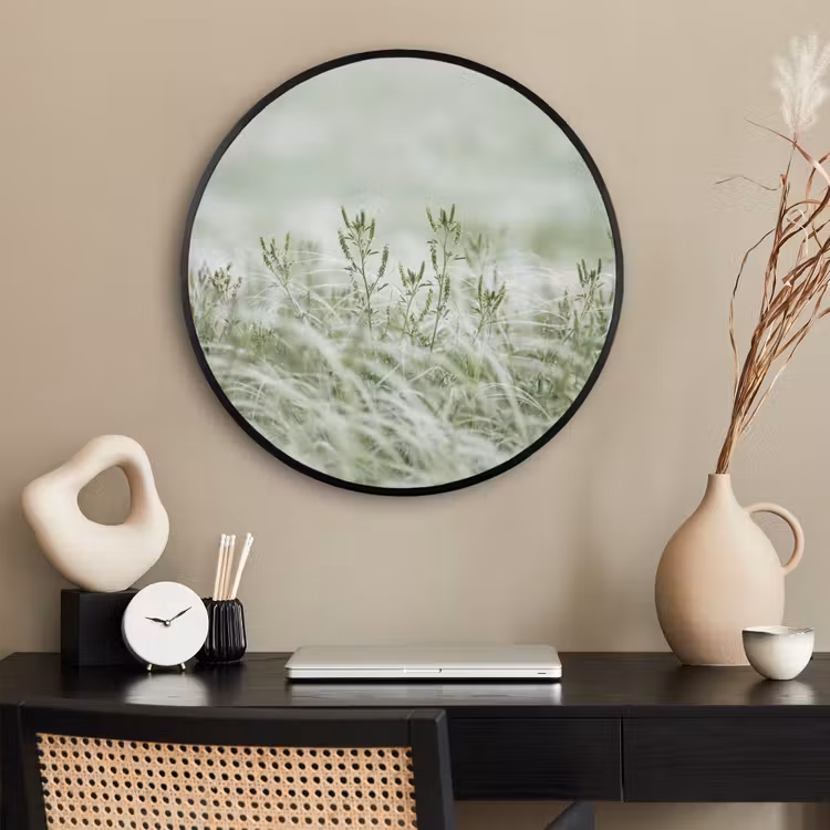 Ronde fotolijst - Grassen - Minimalistisch - Groen — 2