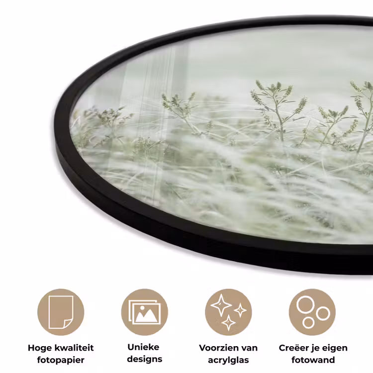 Ronde fotolijst - Grassen - Minimalistisch - Groen — 5