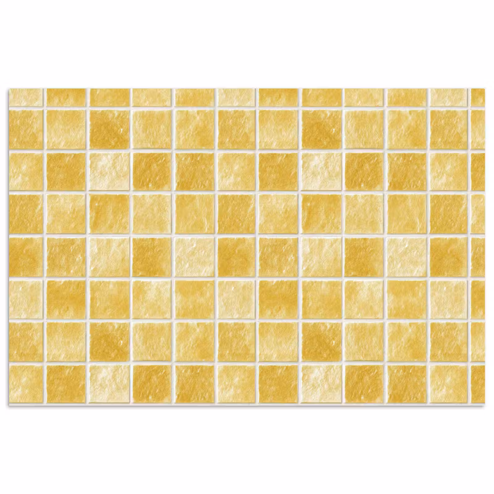 Poster - Tegels - Mozaïek - Textuur - Goudgeel — 1