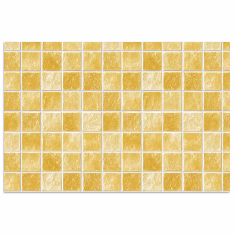 Poster - Tegels - Mozaïek - Textuur - Goudgeel — 1