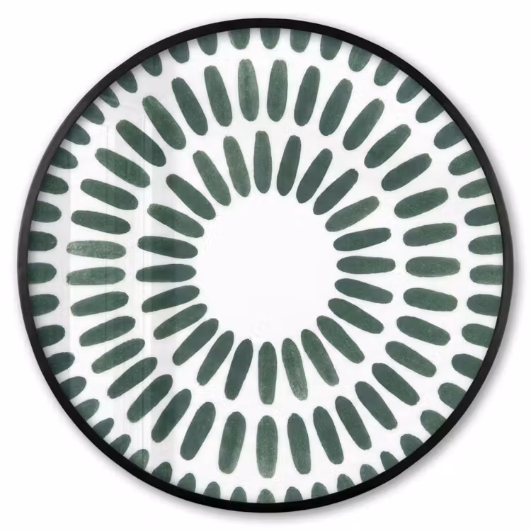 Ronde fotolijst - Abstract - Cirkel - Patroon - Modern - Groen — 1