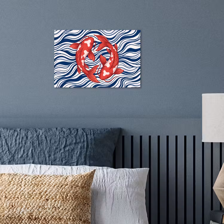 Poster - Vis - Water - Natuur - Illustratie - Rood — 3