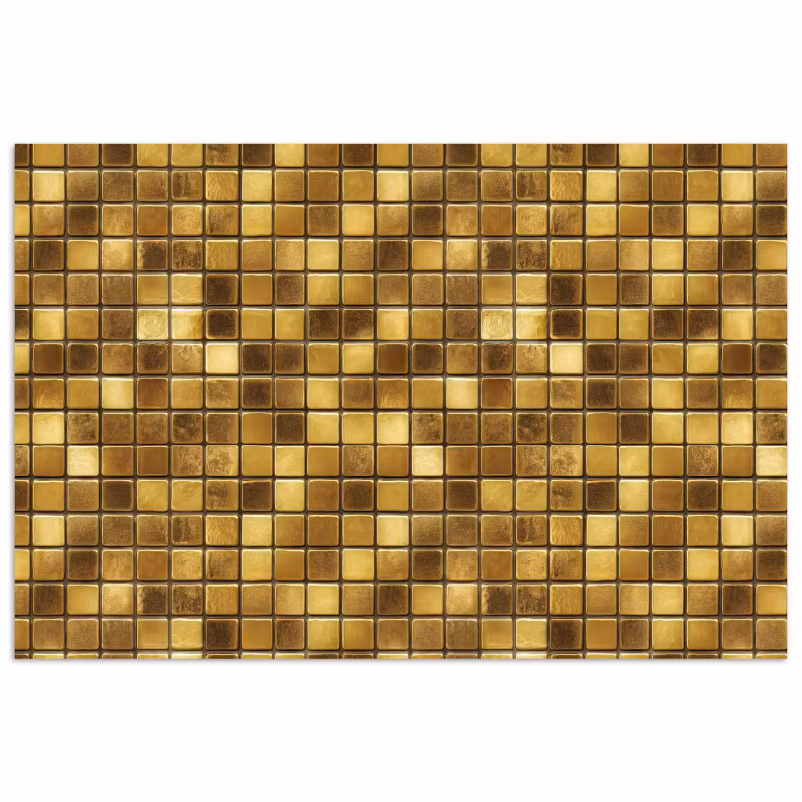 Poster - Tegels - Mozaïek - Luxe - Warm Goud — 1