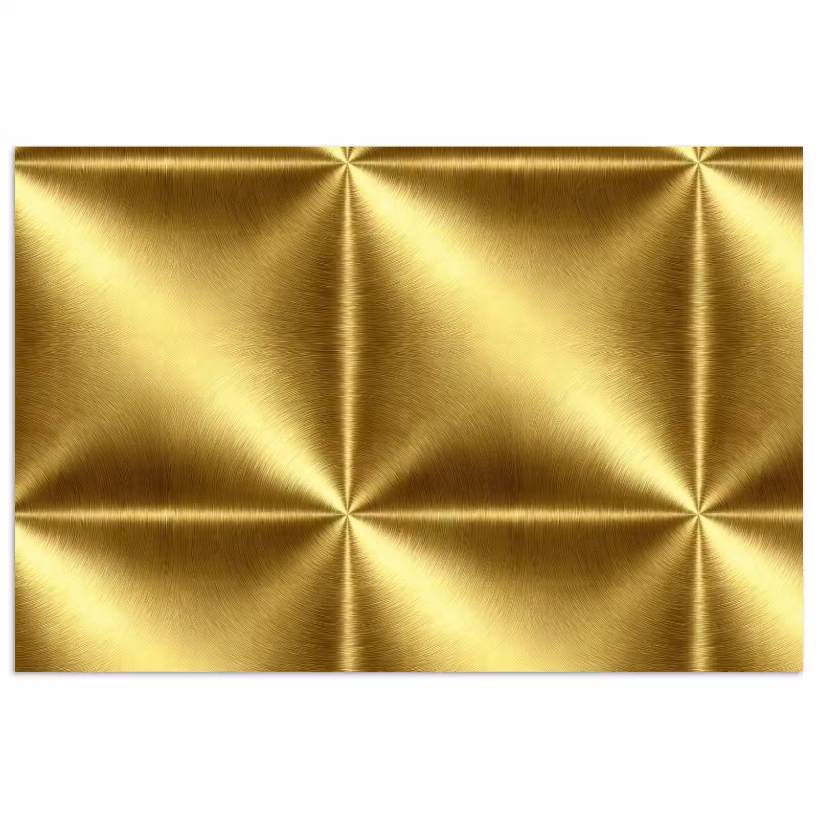 Poster - Textuur - Geborsteld Goud - Industrieel - Metallic — 1