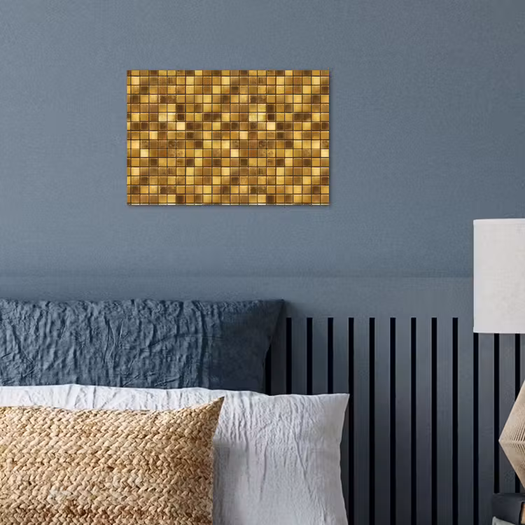 Poster - Tegels - Mozaïek - Luxe - Warm Goud — 3