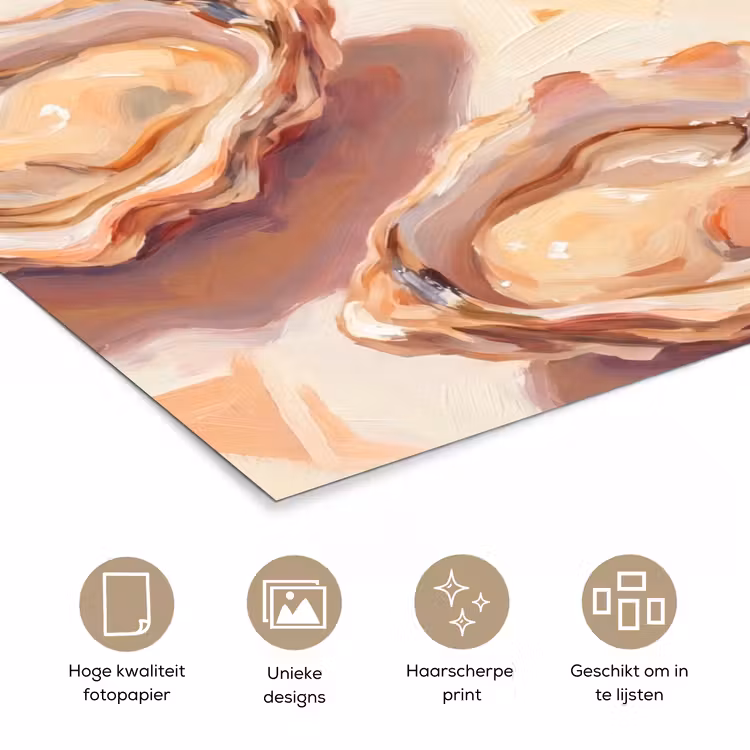 Poster - Stilleven - Citroenen - Oesters - Abstract - Oranje — 5