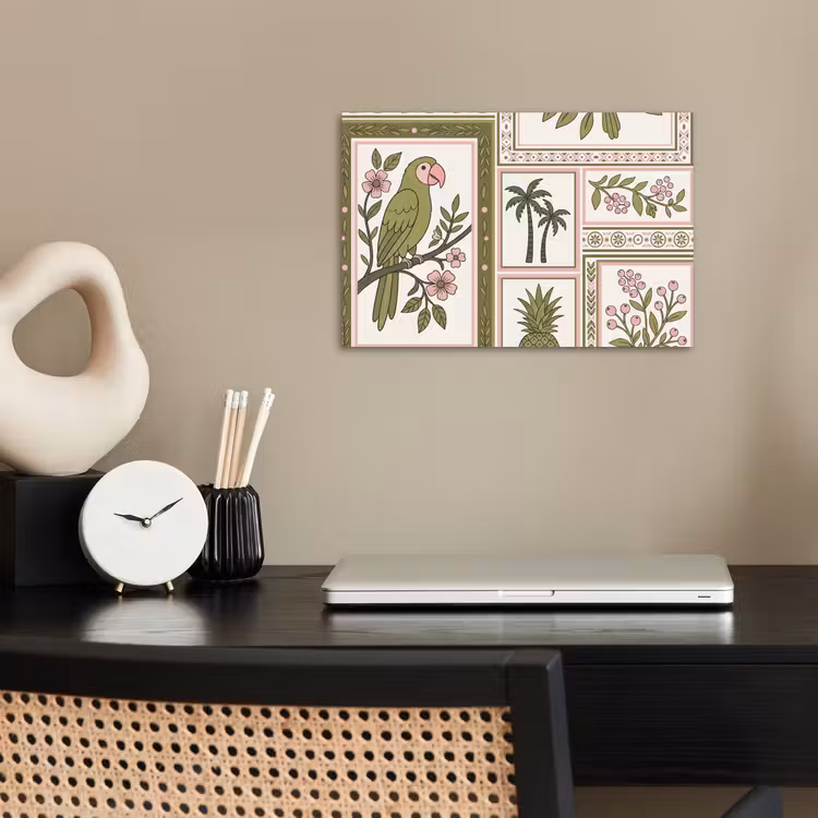 Poster - Vogel - Tropisch - Patroon - Decoratief - Groen — 2