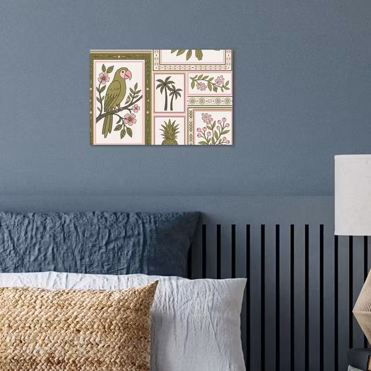 Poster - Vogel - Tropisch - Patroon - Decoratief - Groen — 3