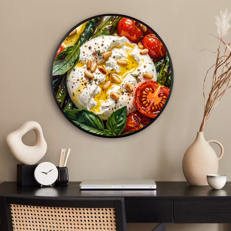 Ronde fotolijst - Eten - Groenten - Kaas - Modern - Vers — 2