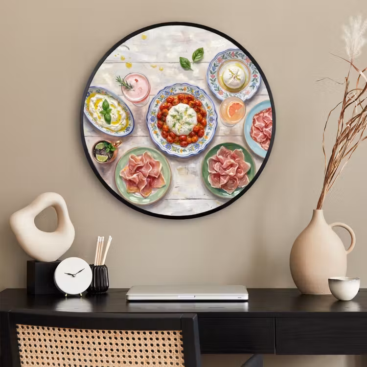 Ronde fotolijst - Eten - Tafel - Divers - Modern — 2