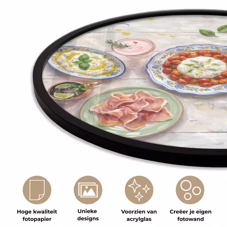 Ronde fotolijst - Eten - Tafel - Divers - Modern — 5