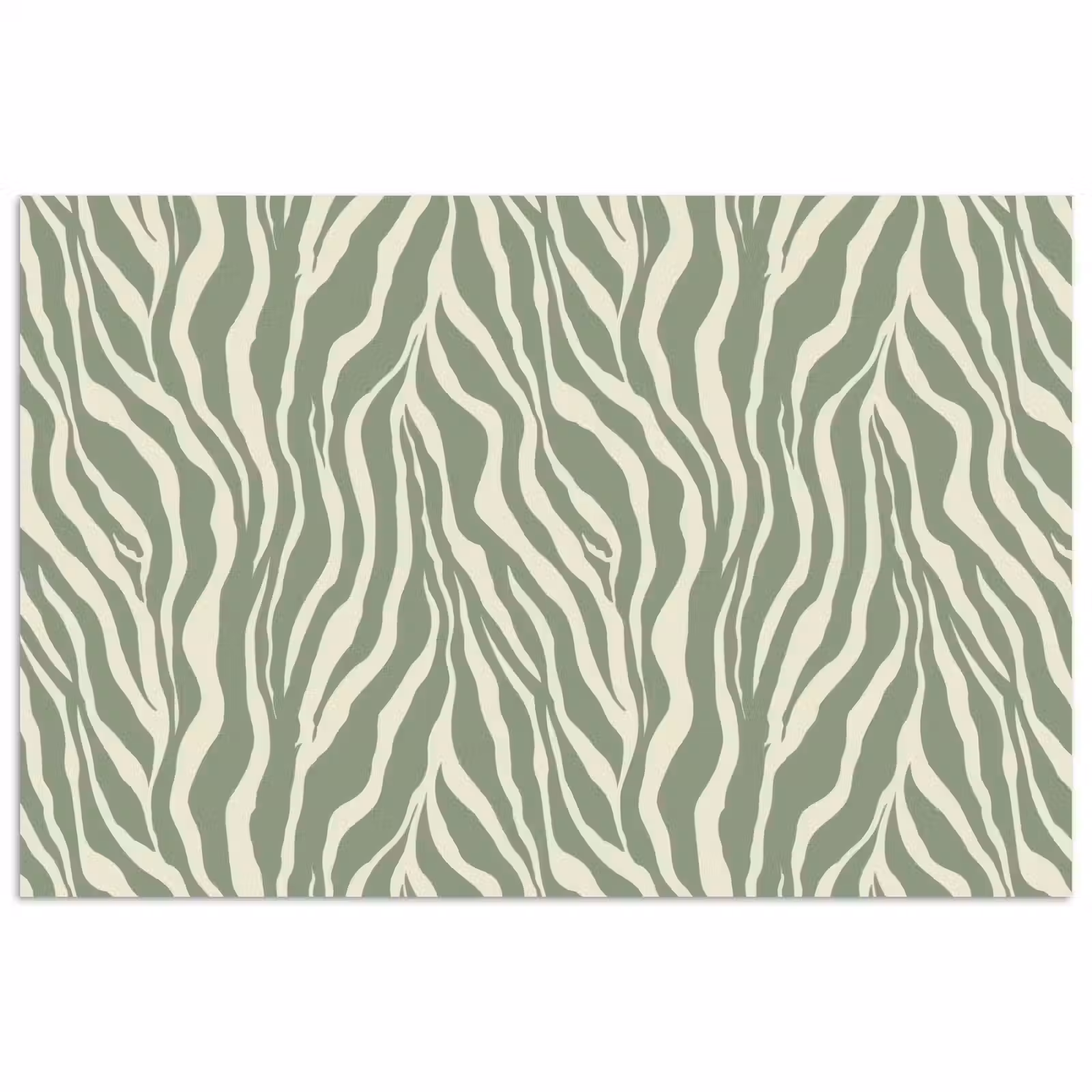 Poster - Zebra - Motief - Groen — 1