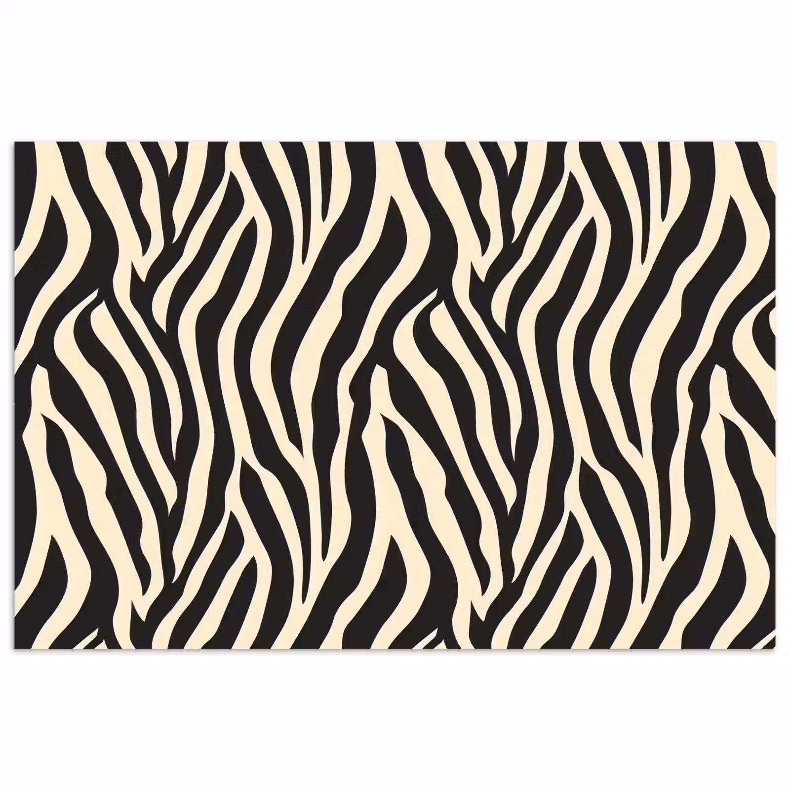 Poster - Zebra - Print - Klassiek - Zwart — 1