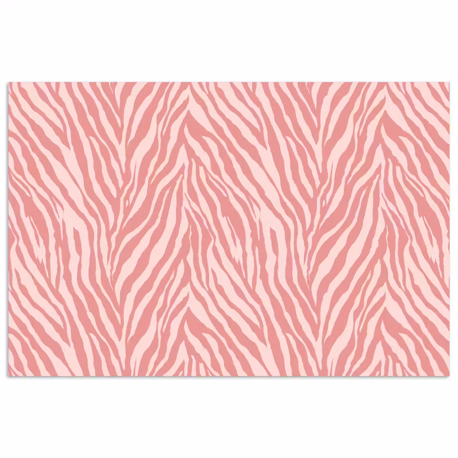 Poster - Zebra - Print - Roze — 1