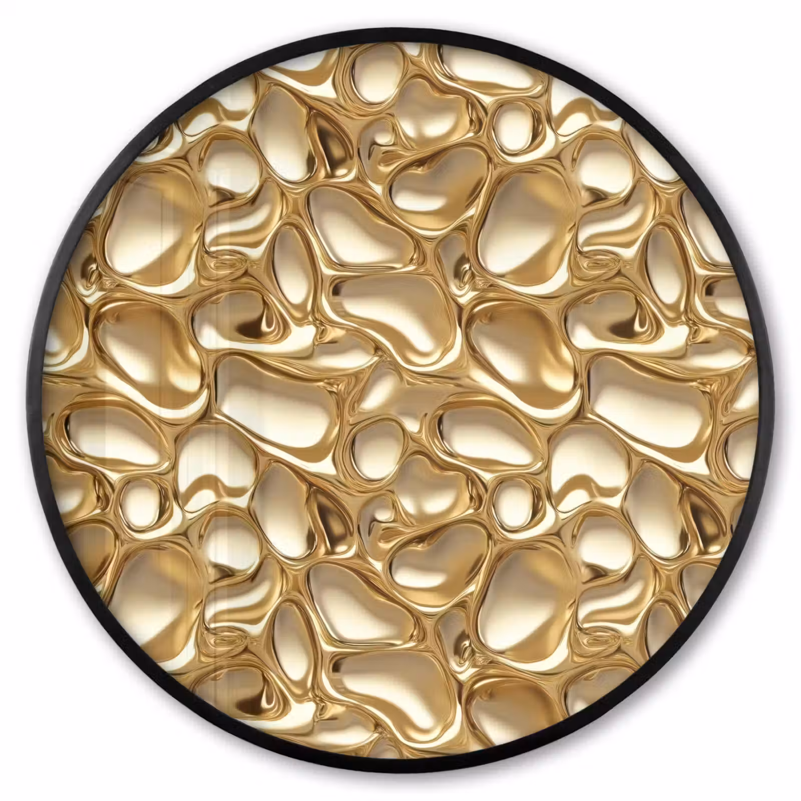 Ronde fotolijst - Abstract - Modern - Goud — 1