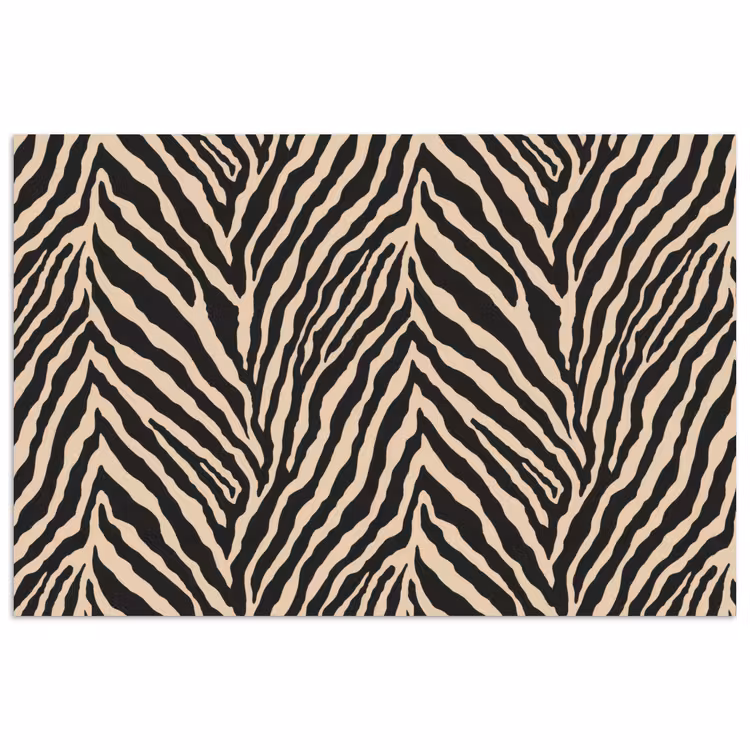 Poster - Zebra - Klassiek - Zwart — 1