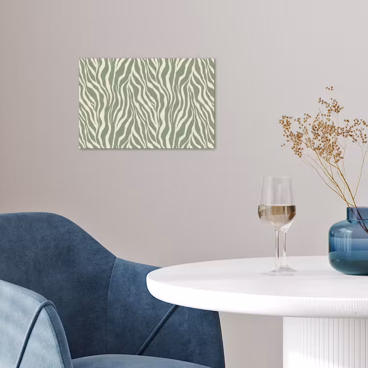 Poster - Zebra - Motief - Groen — 4