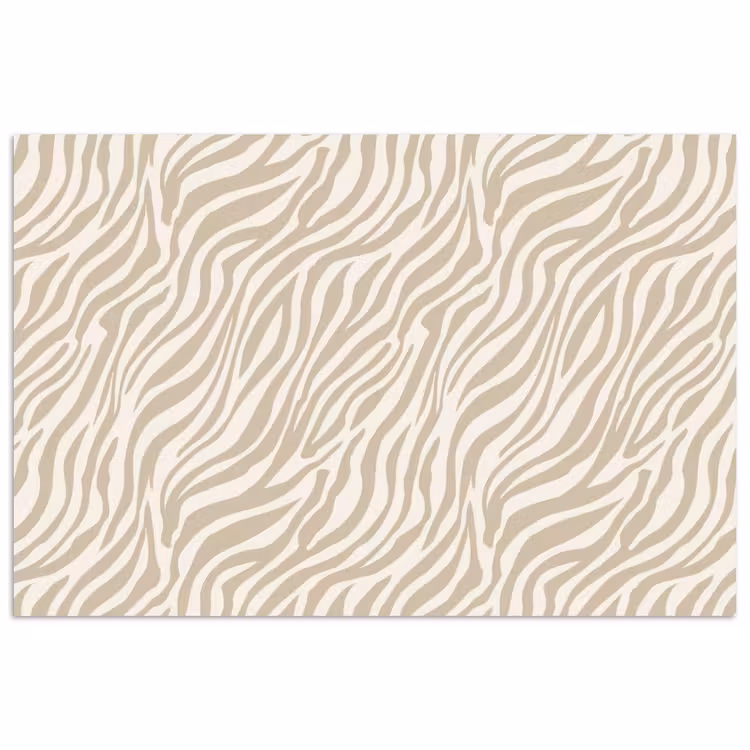 Poster - Zebra - Patroon - Beige — 1