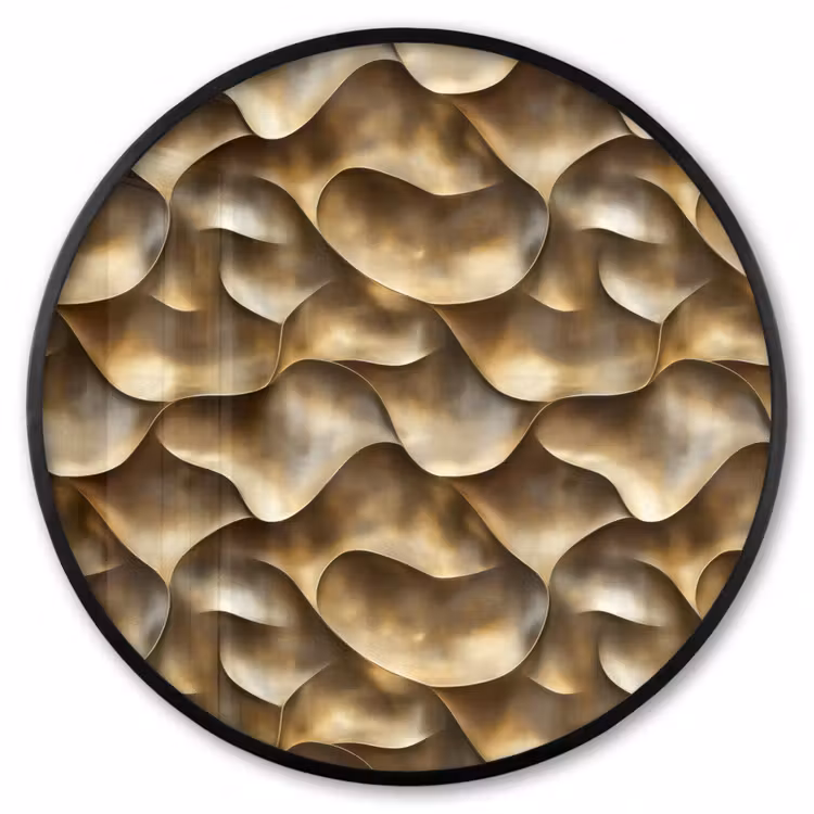 Ronde fotolijst - Abstract - Antiek - Goud — 1