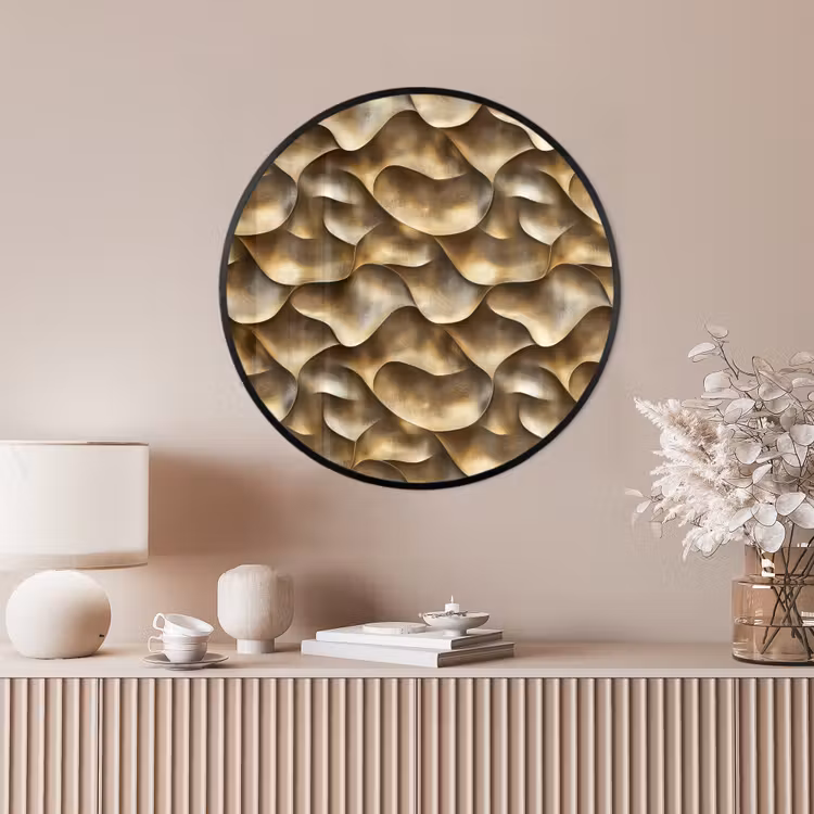 Ronde fotolijst - Abstract - Antiek - Goud — 4