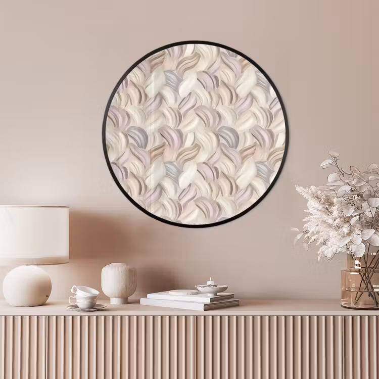 Ronde fotolijst - Abstract - Golvend - Pastel — 4