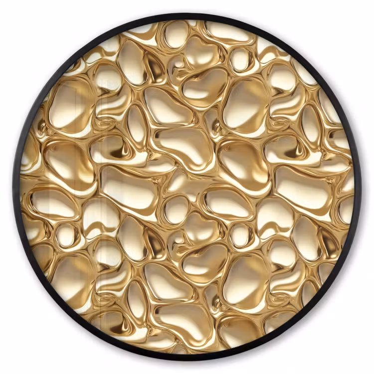 Ronde fotolijst - Abstract - Modern - Goud — 1