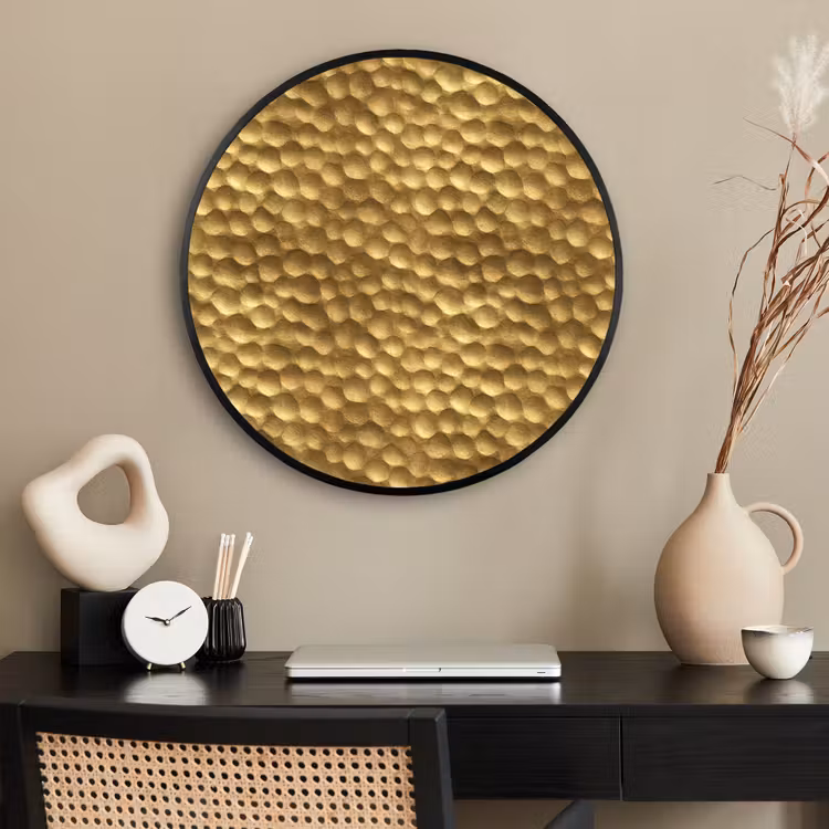 Ronde fotolijst - Metaal - Dynamisch - Goud — 2