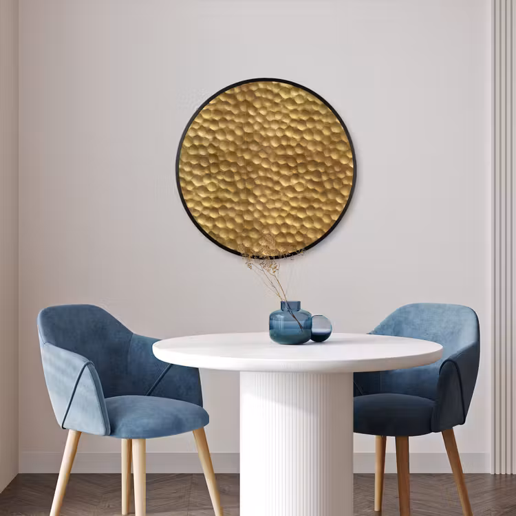 Ronde fotolijst - Metaal - Dynamisch - Goud — 3