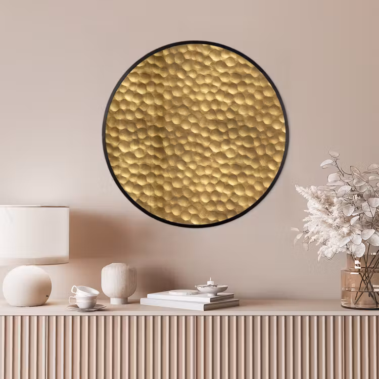 Ronde fotolijst - Metaal - Dynamisch - Goud — 4
