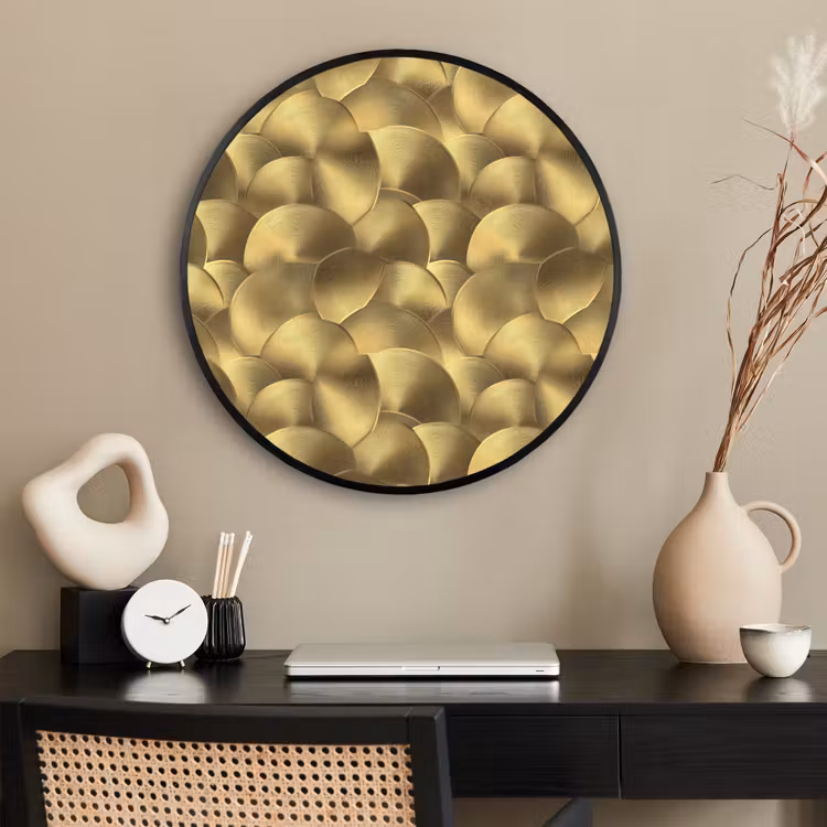 Ronde fotolijst - Modern - Cirkel - Goud — 2