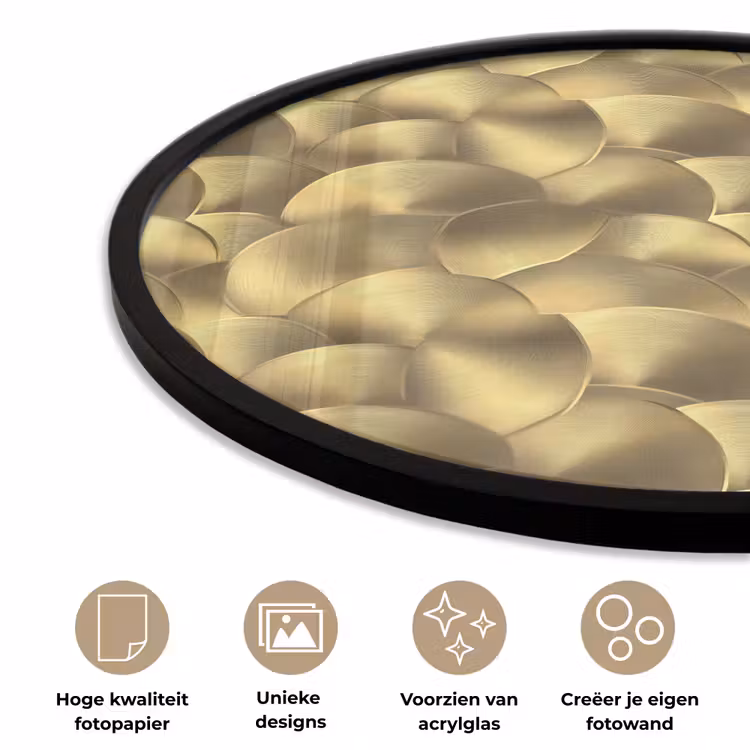 Ronde fotolijst - Modern - Cirkel - Goud — 5