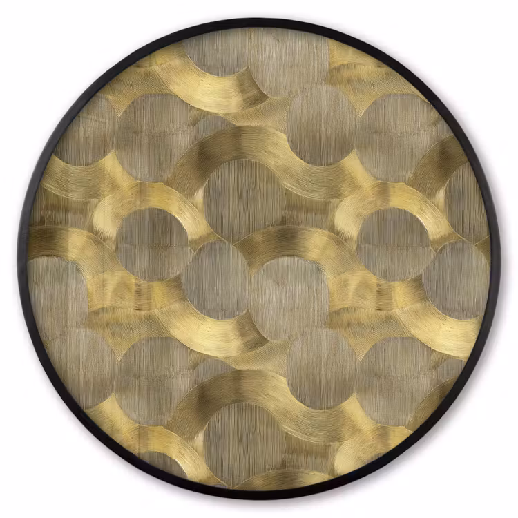 Ronde fotolijst - Modern - Geometrisch - Goud — 1
