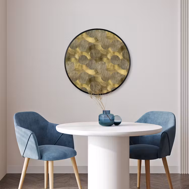 Ronde fotolijst - Modern - Geometrisch - Goud — 3