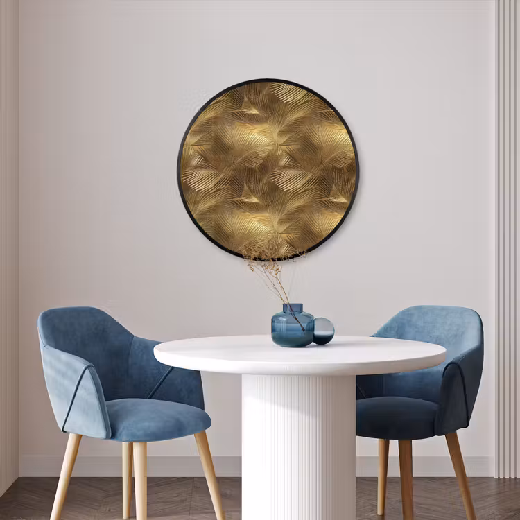 Ronde fotolijst - Palm - Waaier - Goud — 3