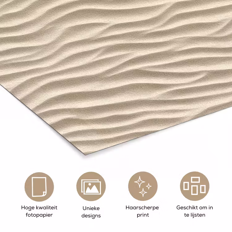 Poster - Zand - Golven - Beige — 5