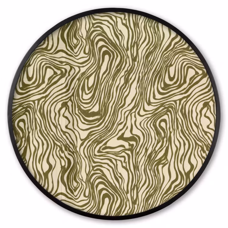 Ronde fotolijst - Abstract - Marmer - Groen — 1