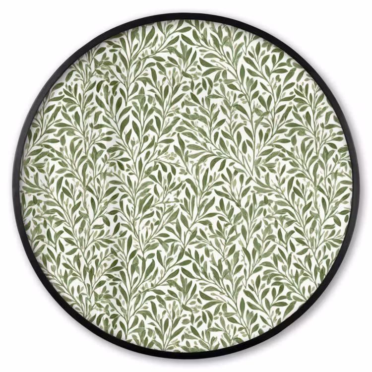 Ronde fotolijst - Botanisch - Takken - Groen — 1