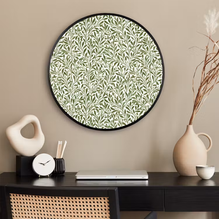 Ronde fotolijst - Botanisch - Takken - Groen — 2