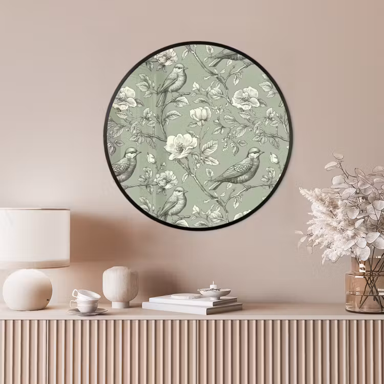 Ronde fotolijst - Klassiek - Botanisch - Groen — 4