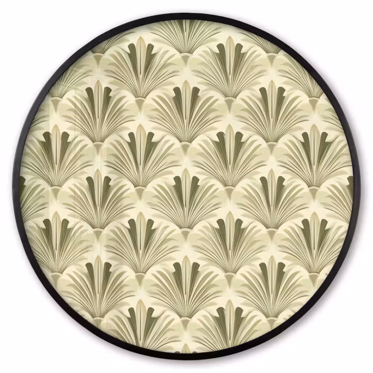 Ronde fotolijst - Klassiek - Waaier - Groen — 1
