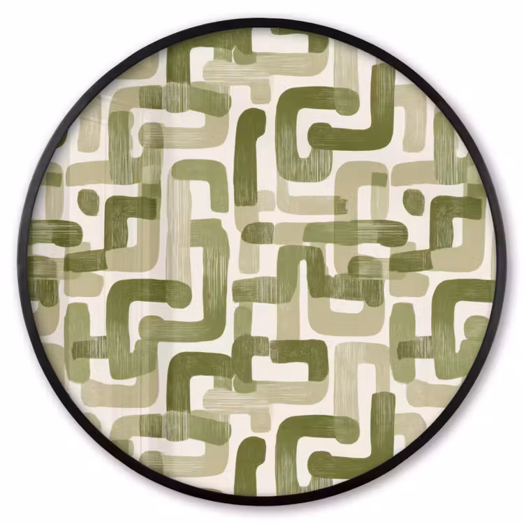 Ronde fotolijst - Modern - Grafisch - Groen — 1